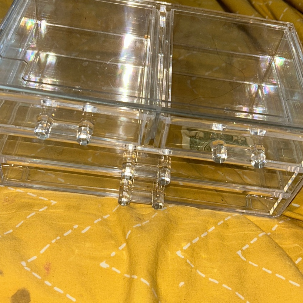 Ikee Design Clear Cosmetic Storage Organizer,/Acrylic/Lucite